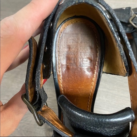 Givenchy | Vintage Chunky T Strap Peep Toe Heels - Picture 7 of 9